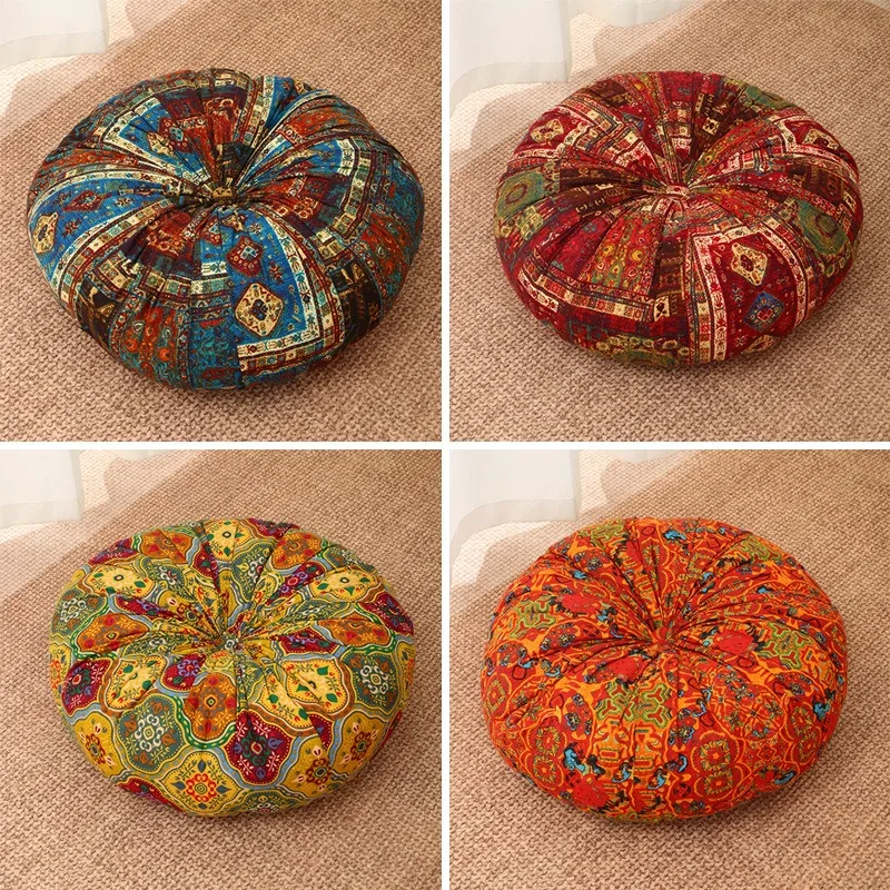 Floor Cushion Pouf - Bay Window Tatami Mats Futon Pumpkin