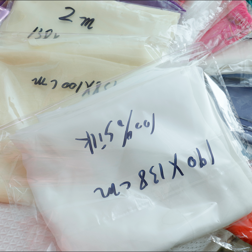 Home Textiles Manufacturer - Colorful silk chiffon small piece facing