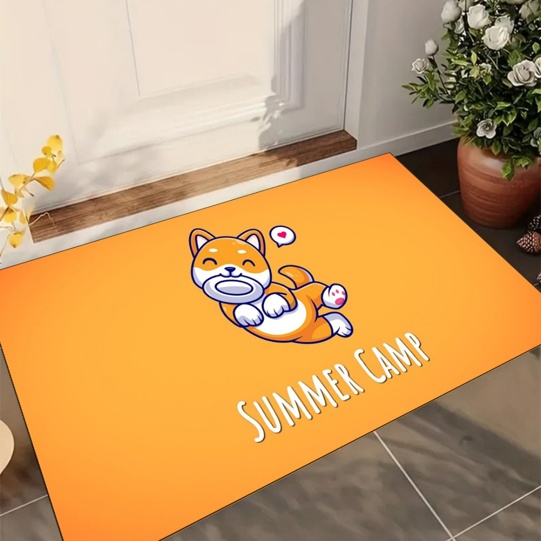 Floor mat with cute cartoon im - Home Textiles Images 리뷰 및 가격