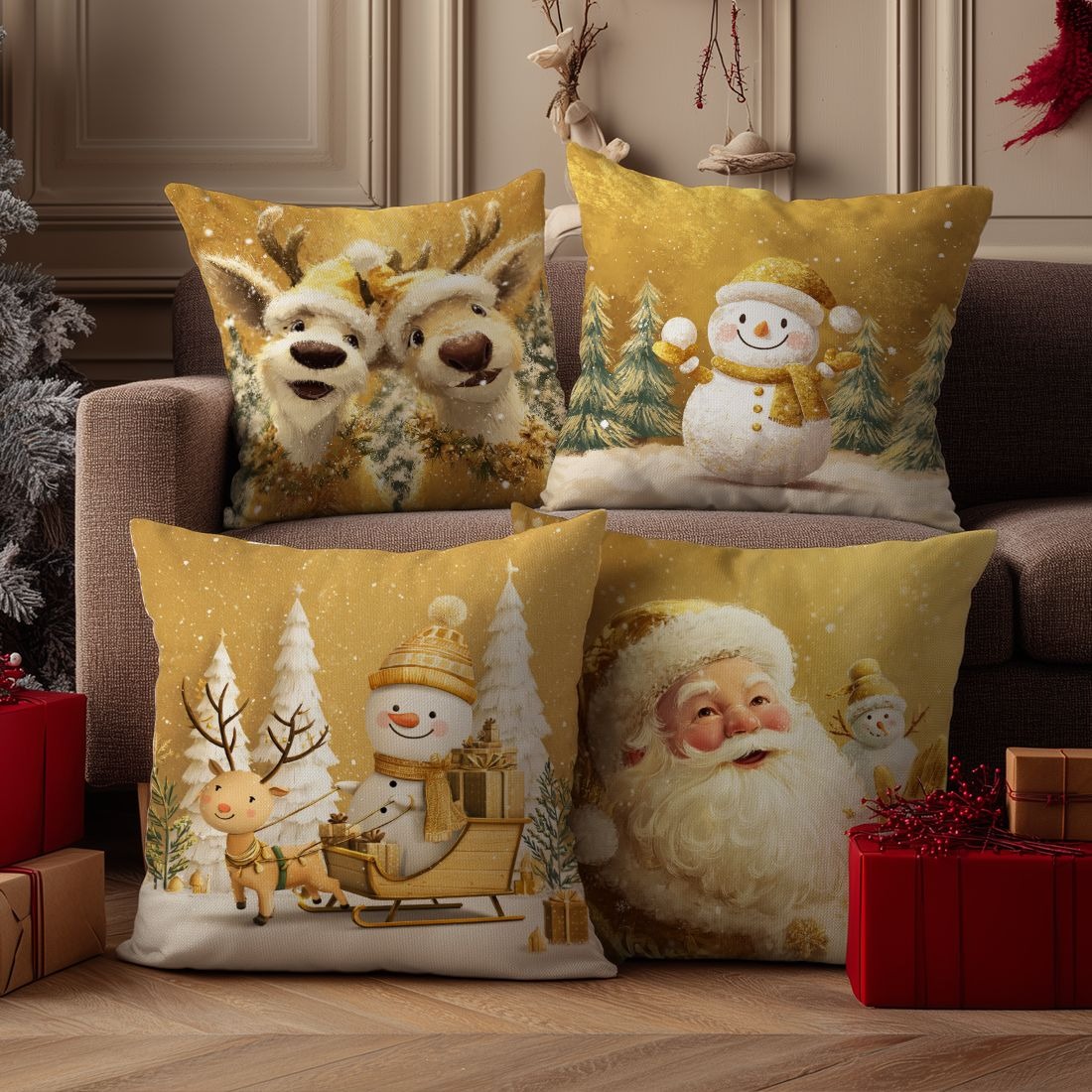 Festive Christmas Pillowcases: - Home Textiles News 리뷰 및 가격