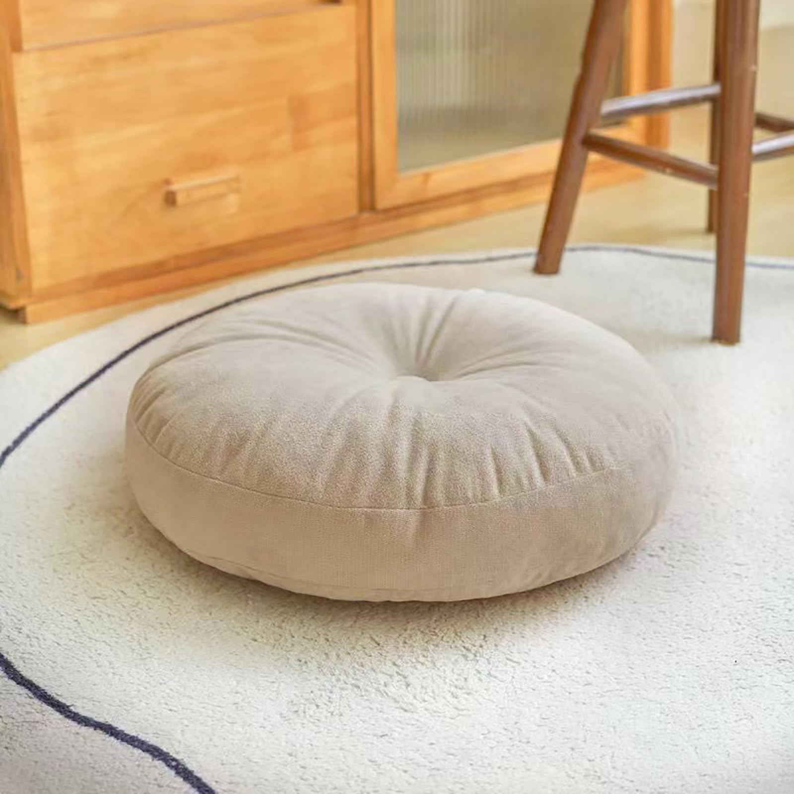 Thick Round Cushion,Soft & Com - Floor Cushion Pouf 리뷰 및 가격