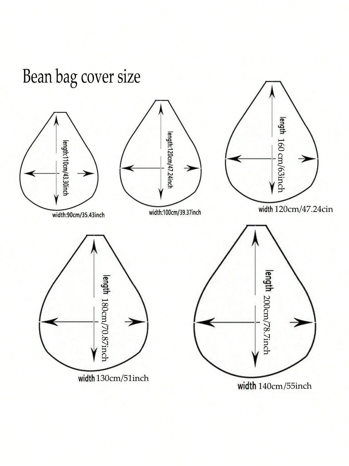 Bean Bag Cover without filler  - Floor Cushion Pouf 리뷰 및 가격