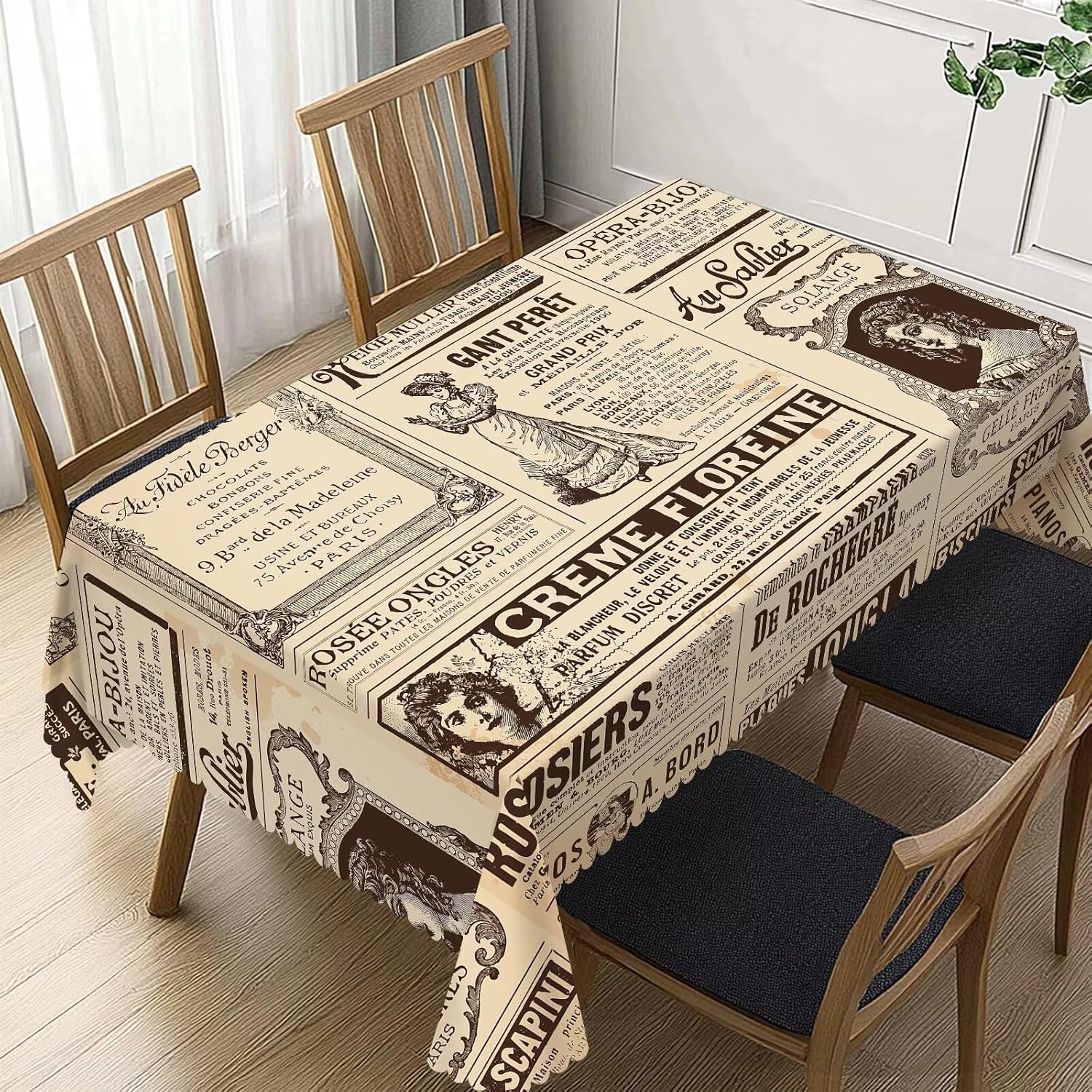 Vintage Paris France Newspaper - Home Textiles News 리뷰 및 가격