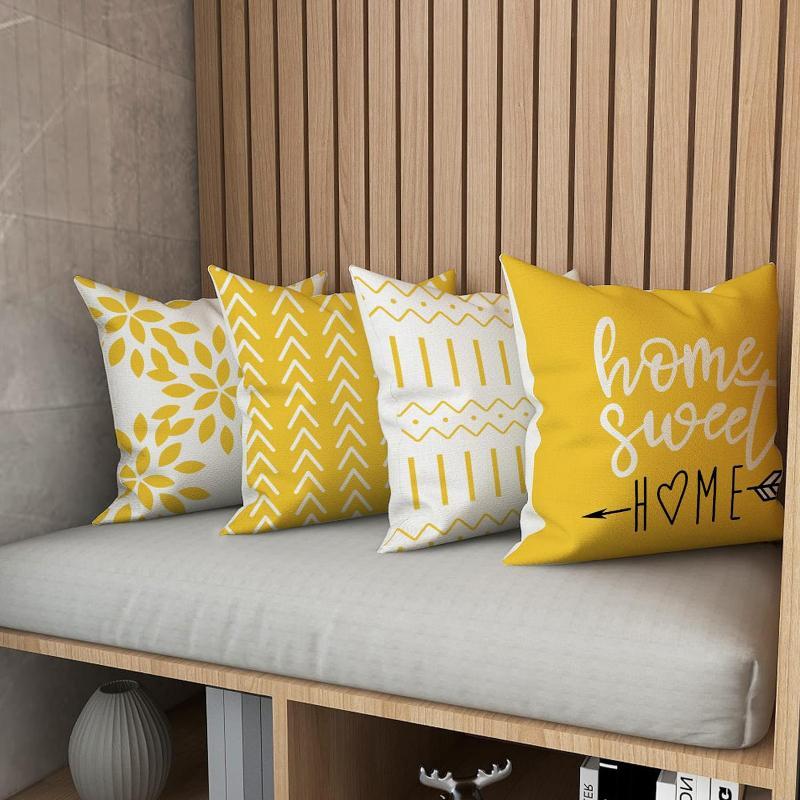 Geometric Pattern Pillow Case  - Home Of Textiles 리뷰 및 가격