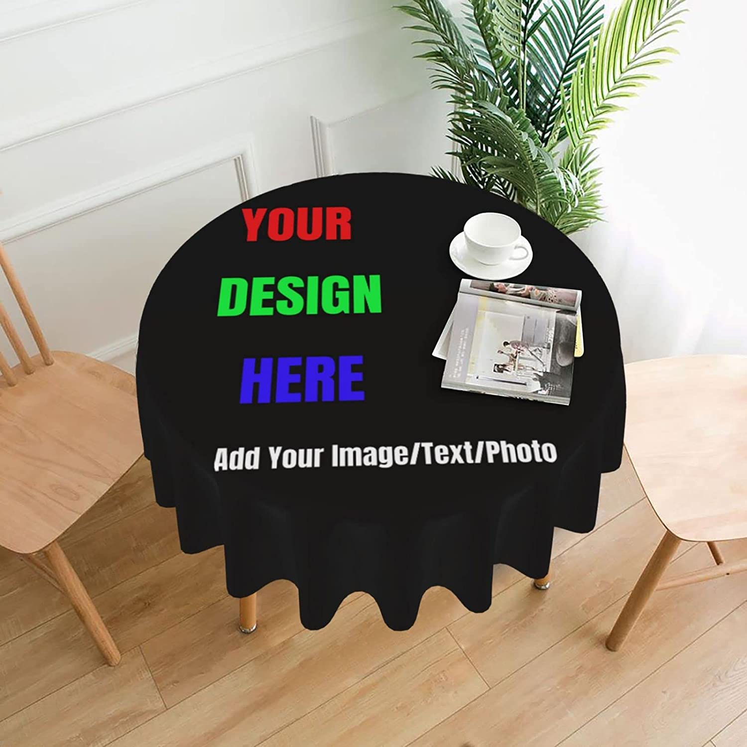 Custom Round Tablecloth Person - Home Textiles Images 리뷰 및 가격