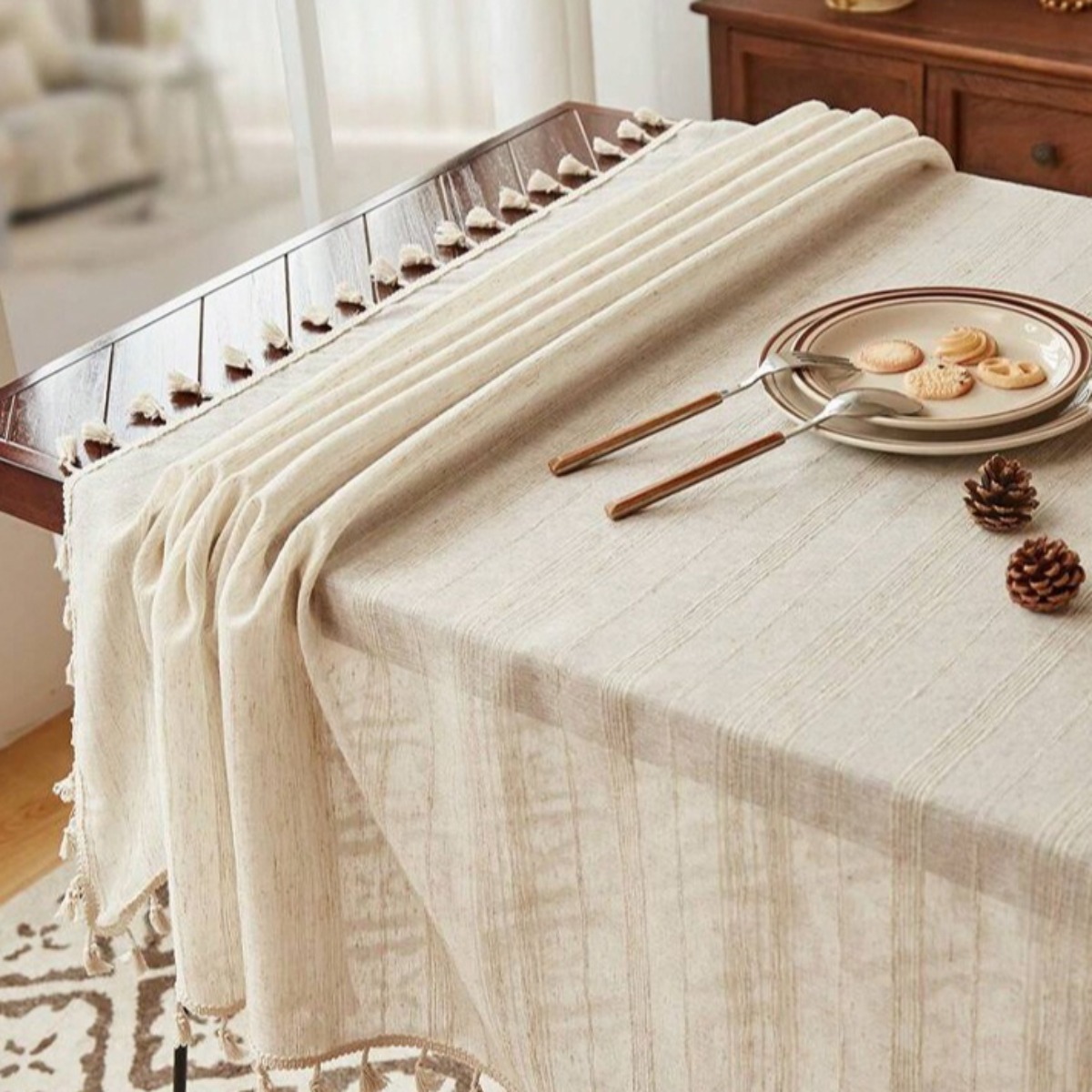 Table Cloth Rectangle Heavy Du - Home Textiles News 리뷰 및 가격