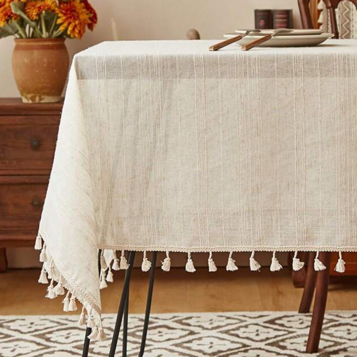 Table Cloth Rectangle Heavy Du - Home Textiles News 리뷰 및 가격