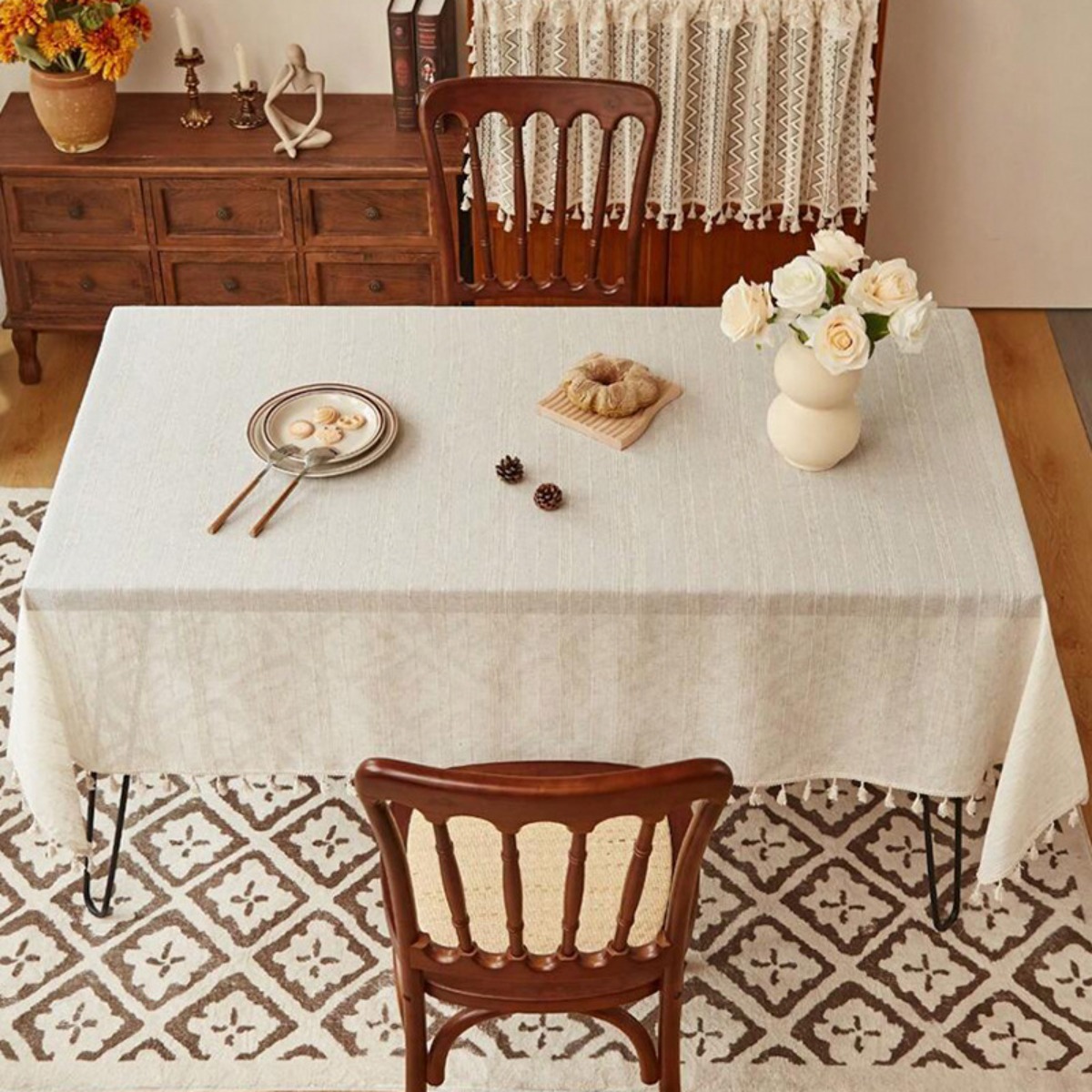 Table Cloth Rectangle Heavy Du - Home Textiles News 리뷰 및 가격
