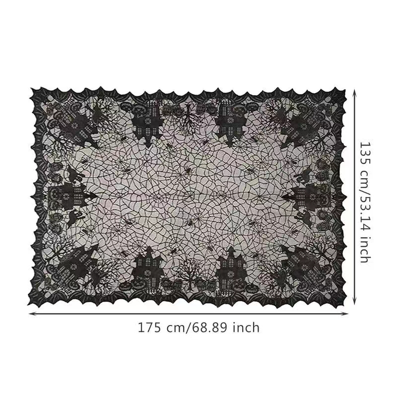 Halloween Lace Table Runner Bl - Home Textiles Today News 리뷰 및 가격