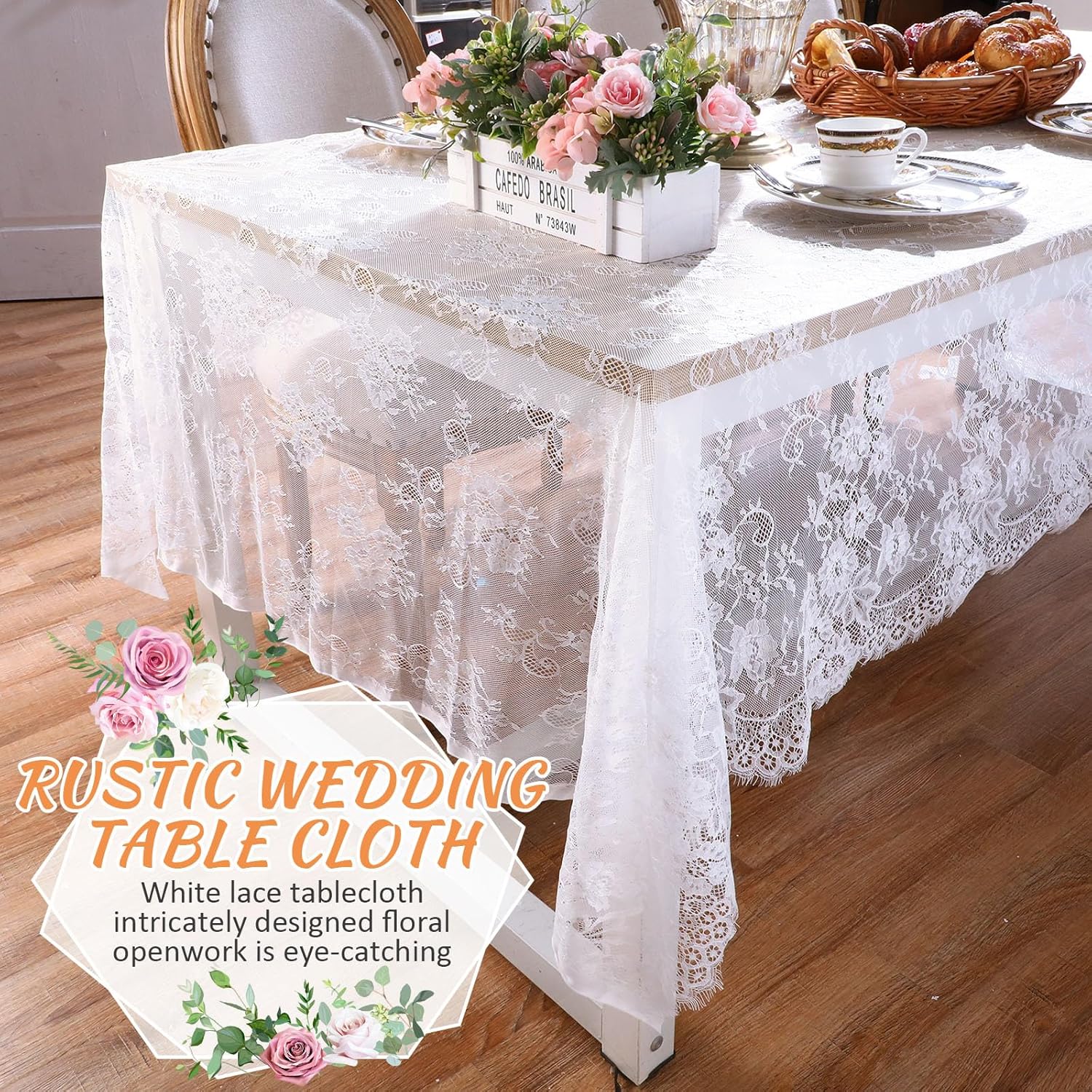 1/2/5 Pcs White Lace Tableclot - Home Textiles Today News 리뷰 및 가격
