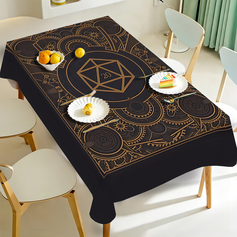 Steampunk Black Golden Gear Pa - Home Of Textiles 리뷰 및 가격