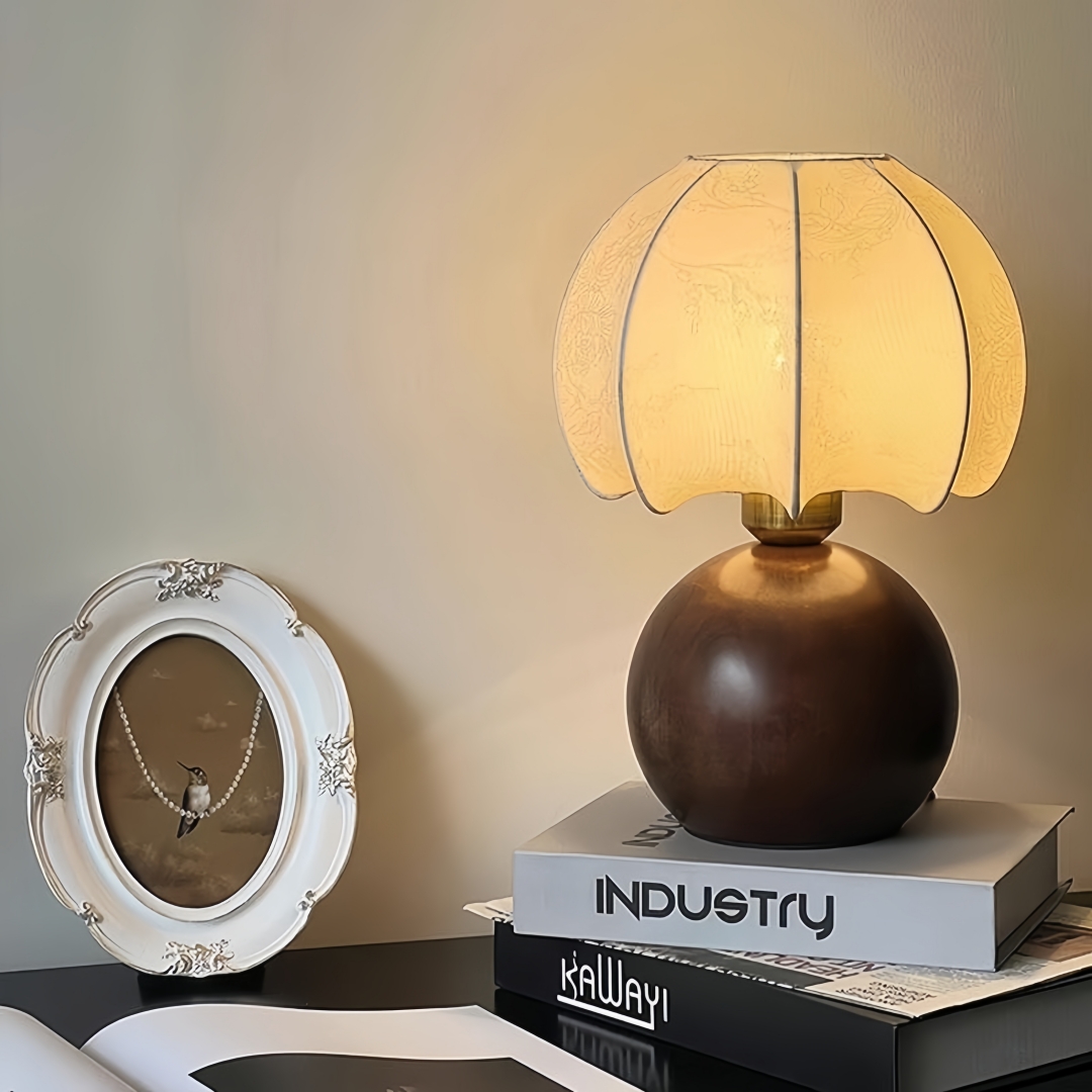 Vintage floral table lamp, med - Home Textiles & Furnishings 리뷰 및 가격