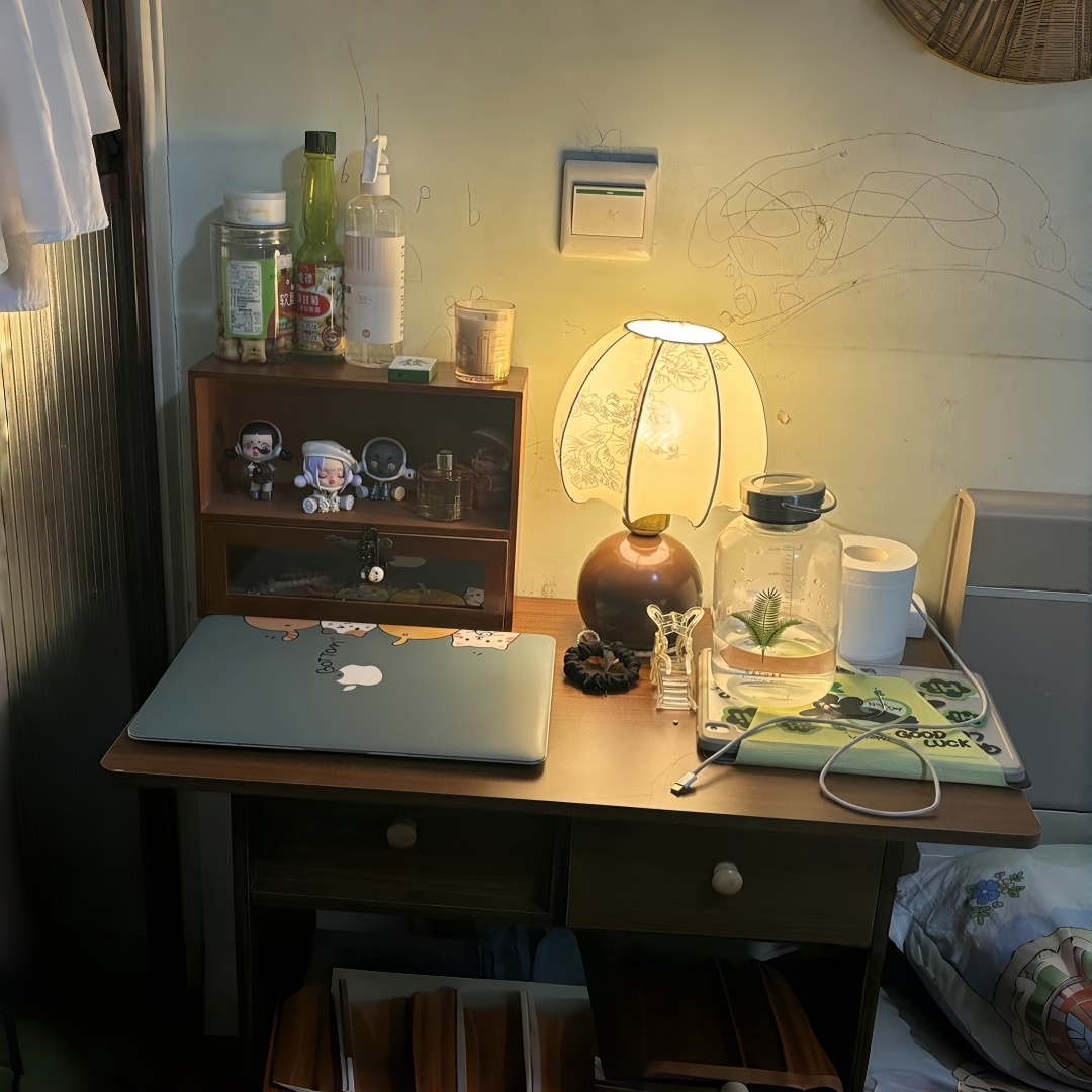 Vintage floral table lamp, med - Home Textiles & Furnishings 리뷰 및 가격