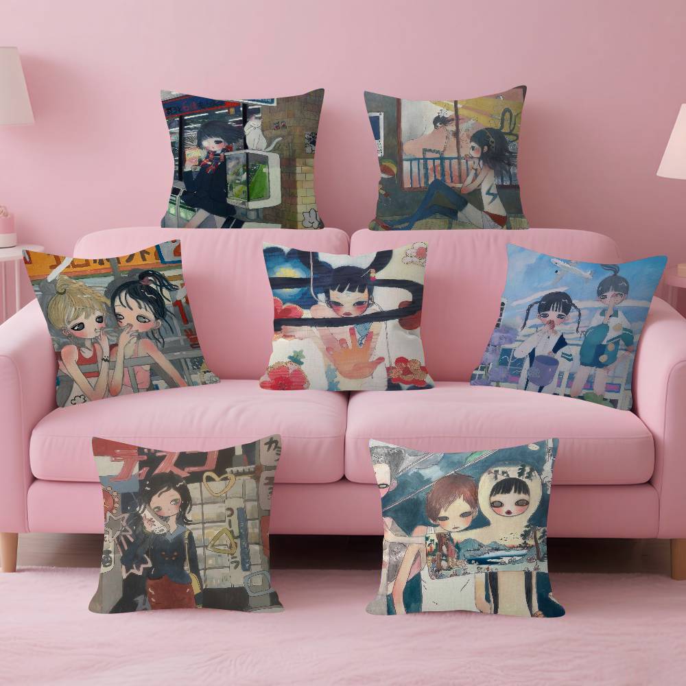 Art Aya Takano Girl  Pillow An - Aya Home Textiles 리뷰 및 가격