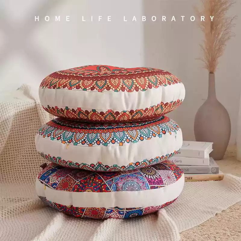 Bohemia Cotton Linen Chair Cus - Floor Cushion Pouf 리뷰 및 가격