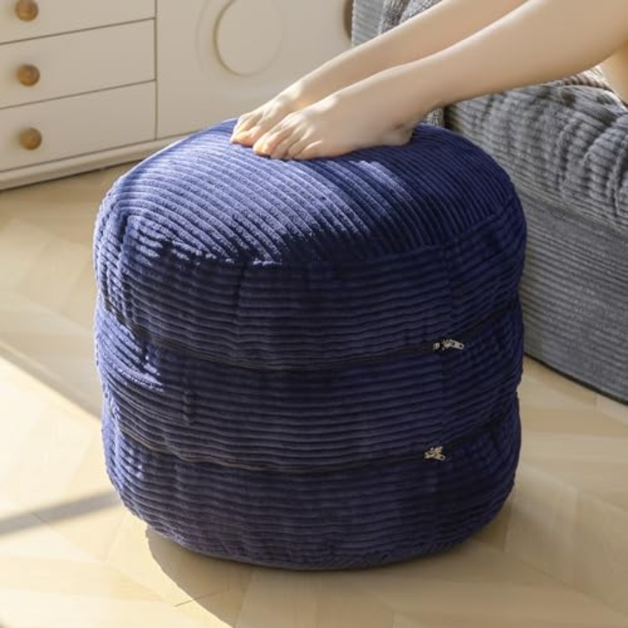 Living room foam-filled pouf o - Floor Cushion Pouf 리뷰 및 가격