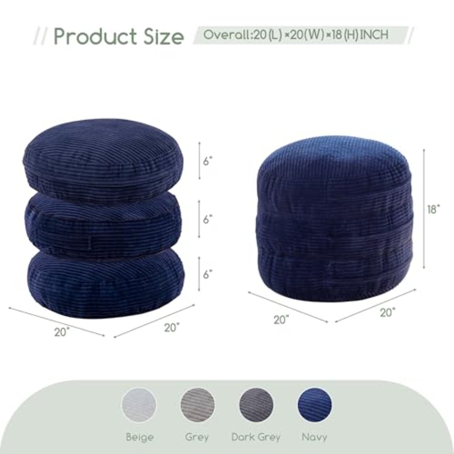 Living room foam-filled pouf o - Floor Cushion Pouf 리뷰 및 가격