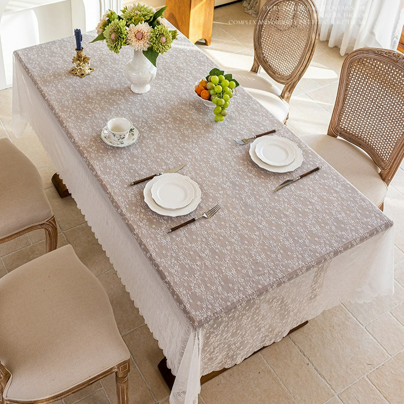 1pcWhite Embroidered Lace Tabl - Home Textiles News 리뷰 및 가격