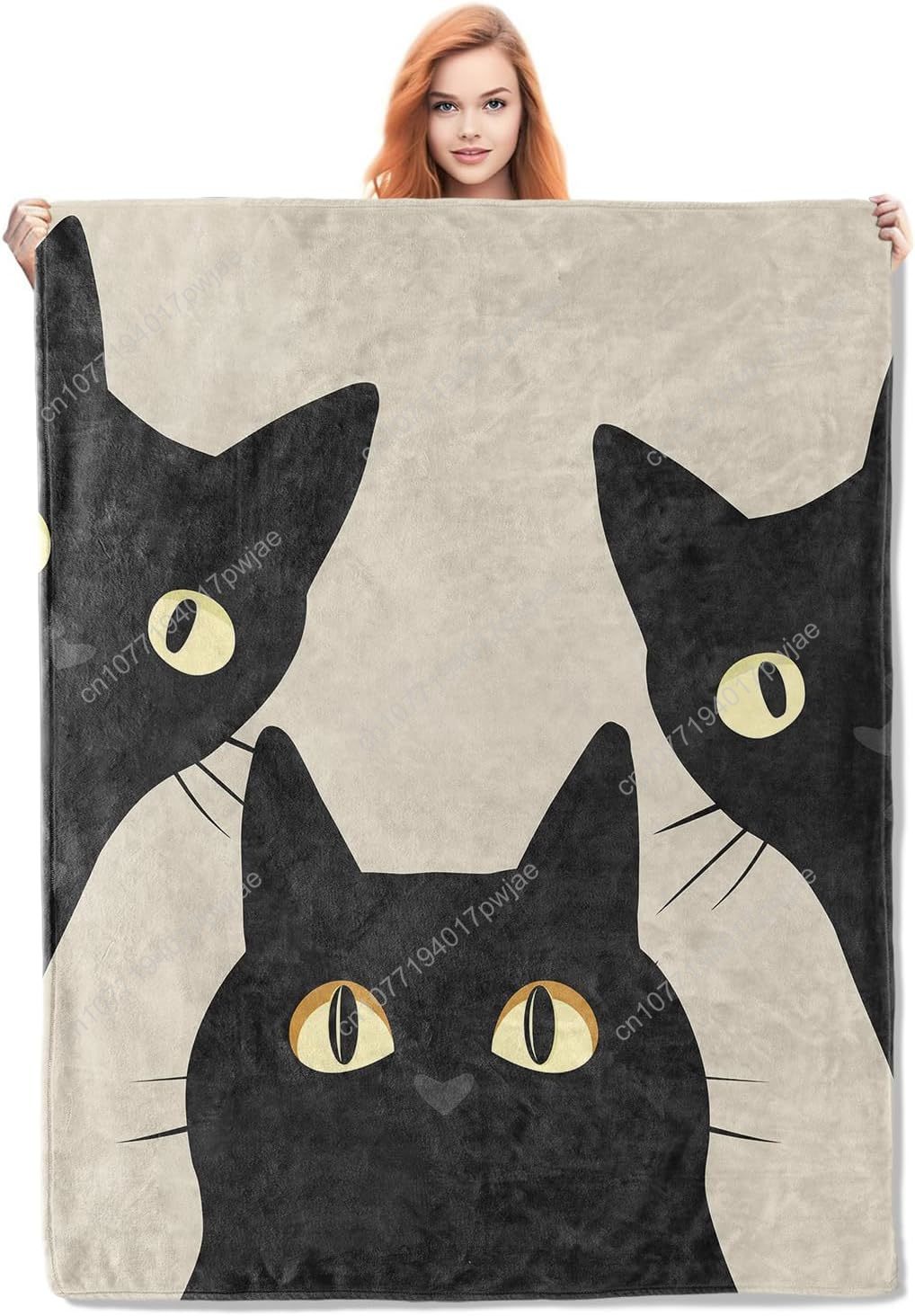 Funny Cat Blanket Gifts for Wo - Home Of Textiles 리뷰 및 가격