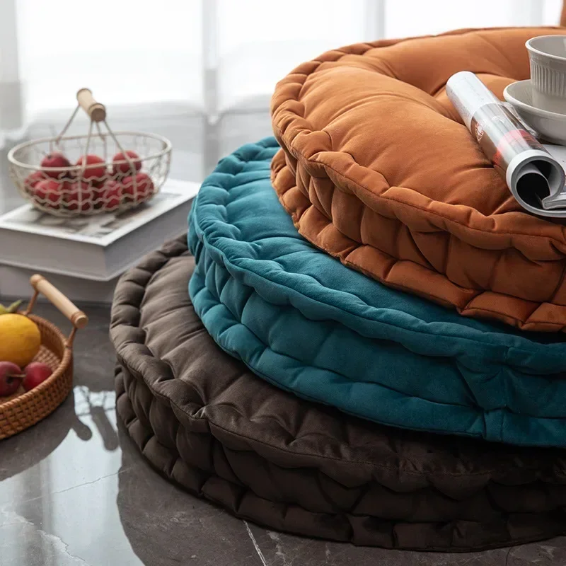 60x60cm Nordic Plain Velvet Ta - Floor Cushion Pouf 리뷰 및 가격