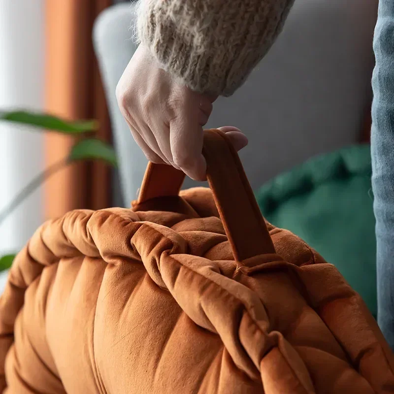 60x60cm Nordic Plain Velvet Ta - Floor Cushion Pouf 리뷰 및 가격