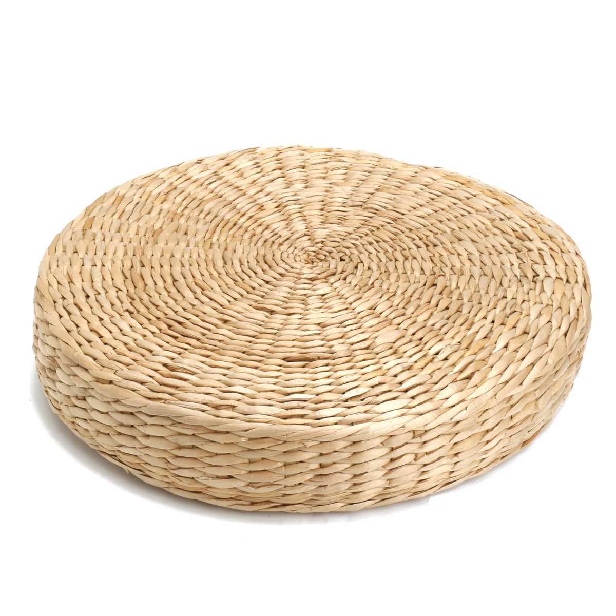 40x6cm Natural Straw Round Fut - Floor Cushion Pouf 리뷰 및 가격