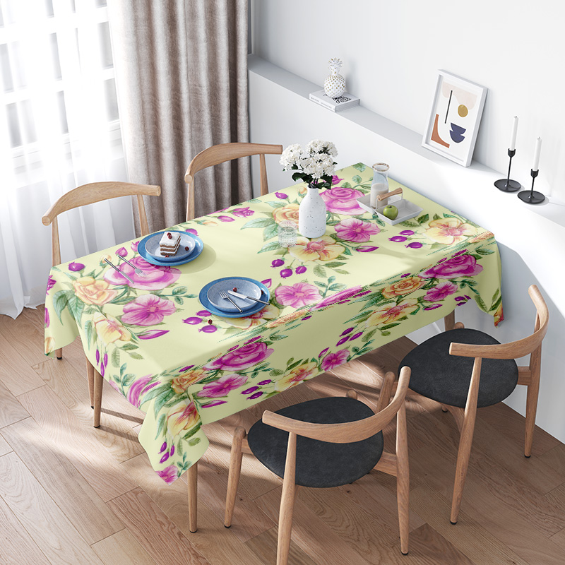 Beautiful Floral Tablecloth -  - Home Textiles Images 리뷰 및 가격