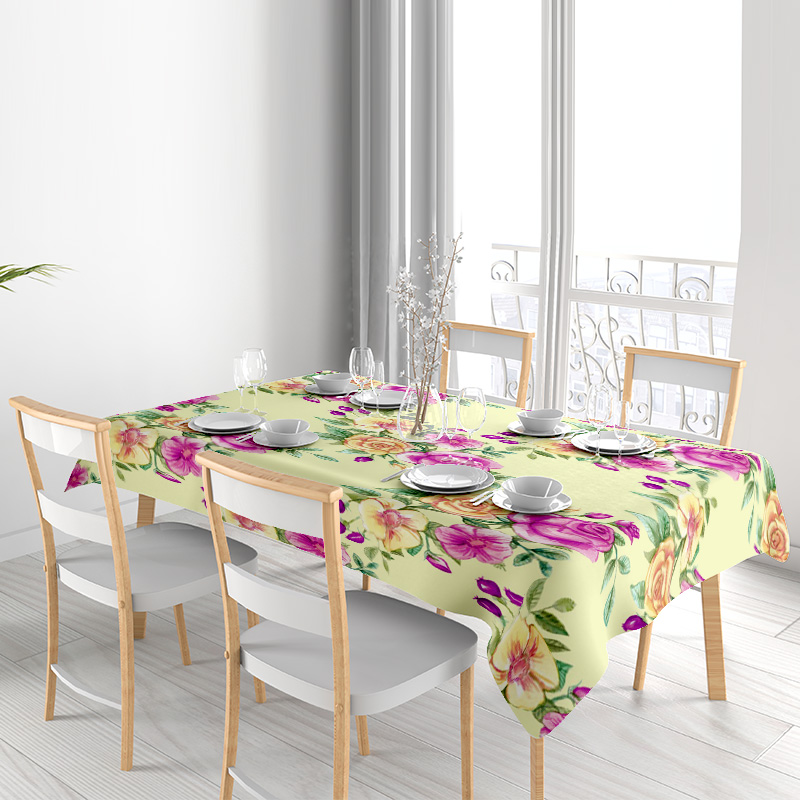 Beautiful Floral Tablecloth -  - Home Textiles Images 리뷰 및 가격