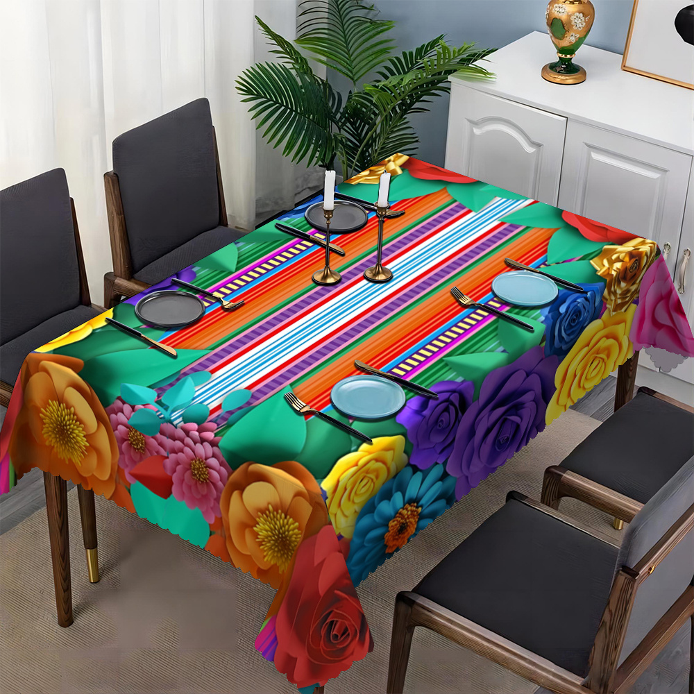 Mexican Carnival Colorful Flor - Home Textiles Today News 리뷰 및 가격