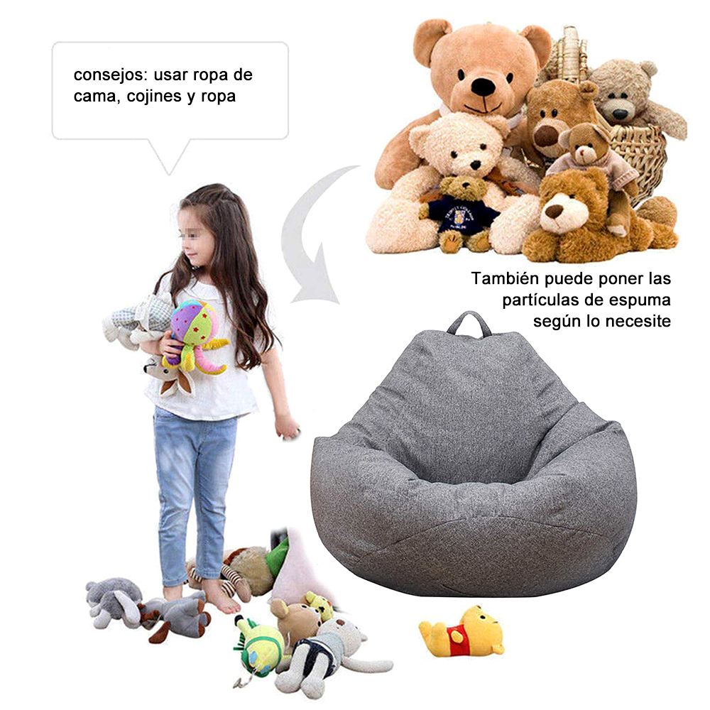 Lazy Sofa Cover Solid Chair Co - Floor Cushion Pouf 리뷰 및 가격